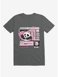 Monday Exe Sleeping Panda Charcoal Grey T-Shirt, CHARCOAL, hi-res