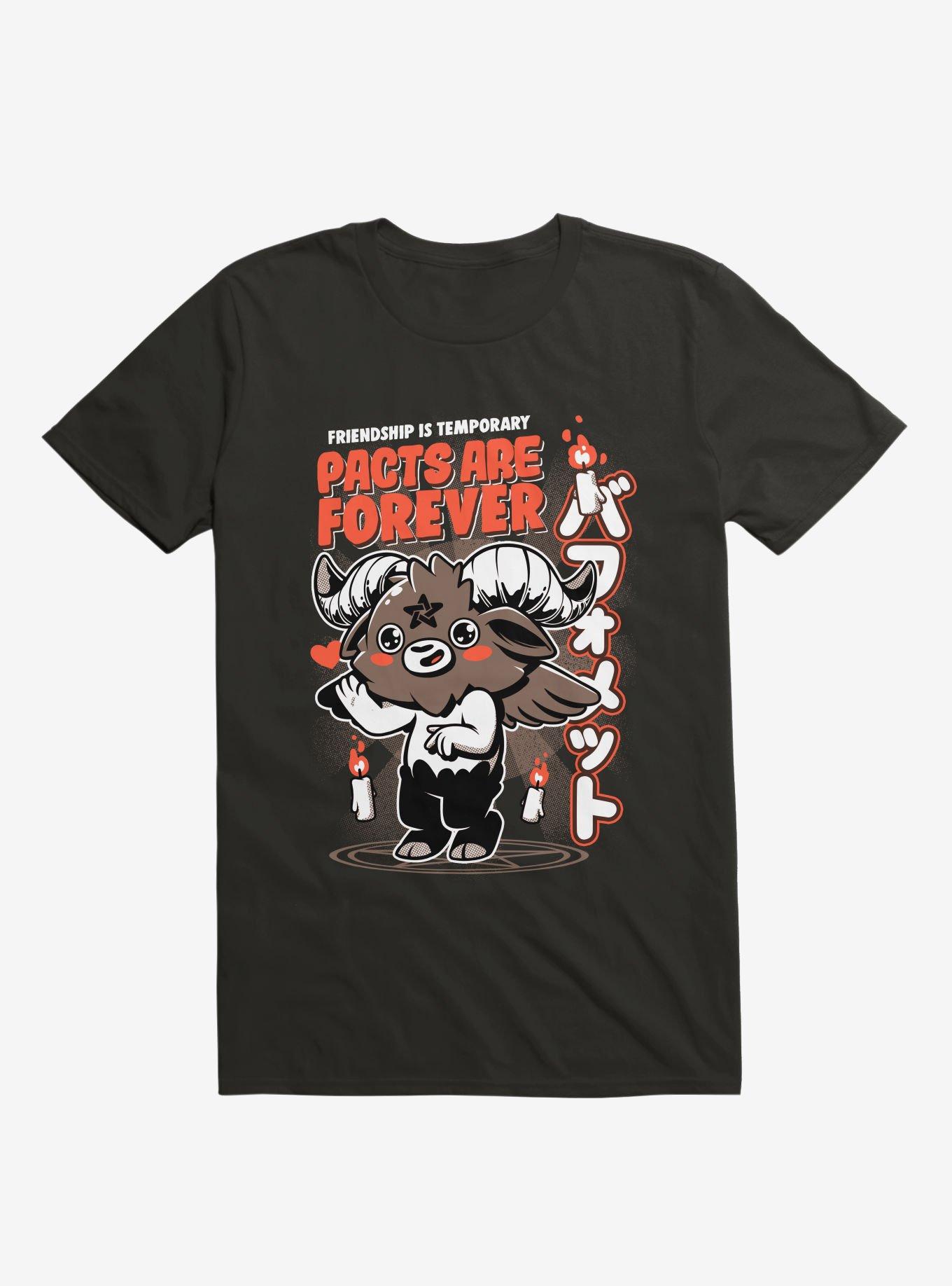 Pacts Are Forever Satan Black T-Shirt, BLACK, hi-res