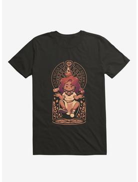Pizza Goddess Pizza Is My Religion Black T-Shirt, , hi-res