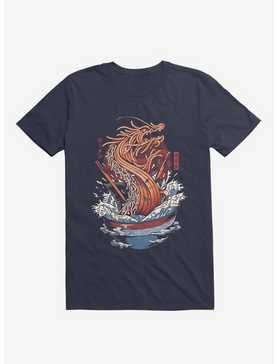 Ramen Noodle Dragon Navy Blue T-Shirt, , hi-res