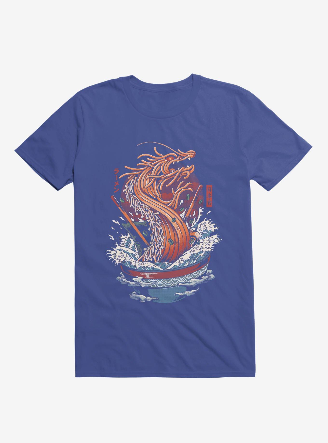 Ramen Noodle Dragon Royal Blue T-Shirt