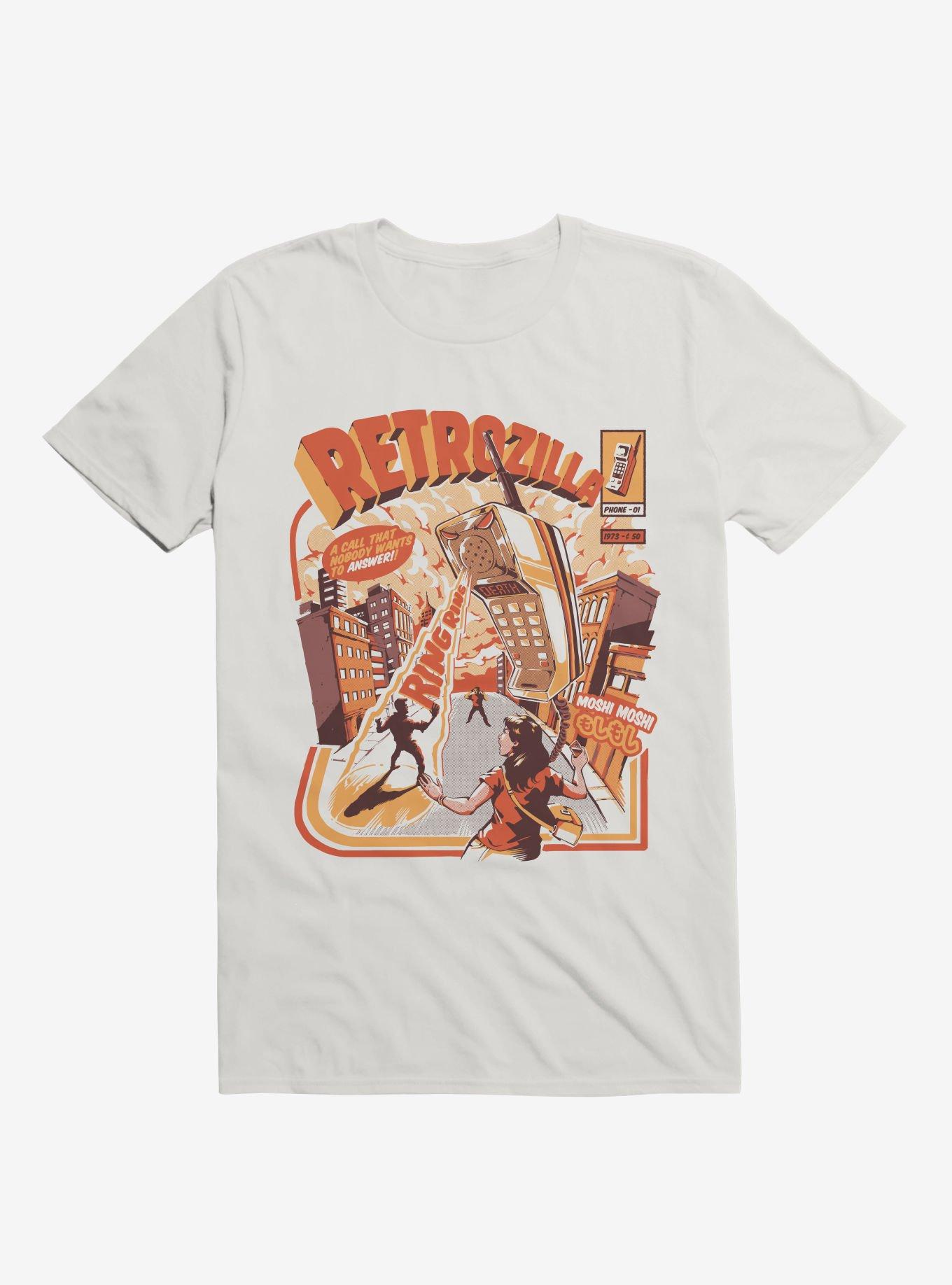 Retro Phonezilla Don't Answer White T-Shirt