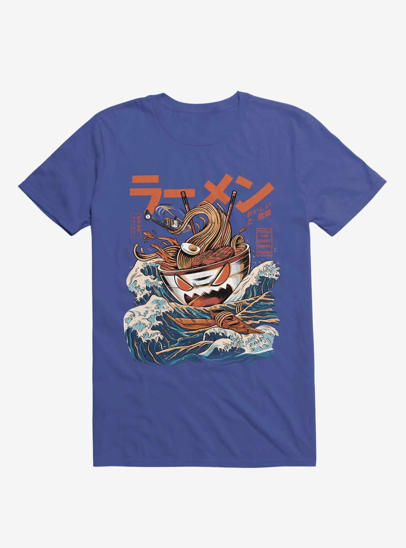 The Black Great Ramen Attack Royal Blue T-Shirt, ROYAL, hi-res