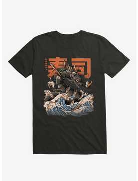 The Black Sushi Dragon Attack Black T-Shirt, , hi-res