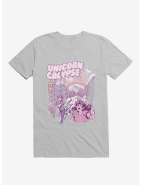 Unicorn Calypse Rainbow Sunshine Attack Ice Grey T-Shirt, , hi-res