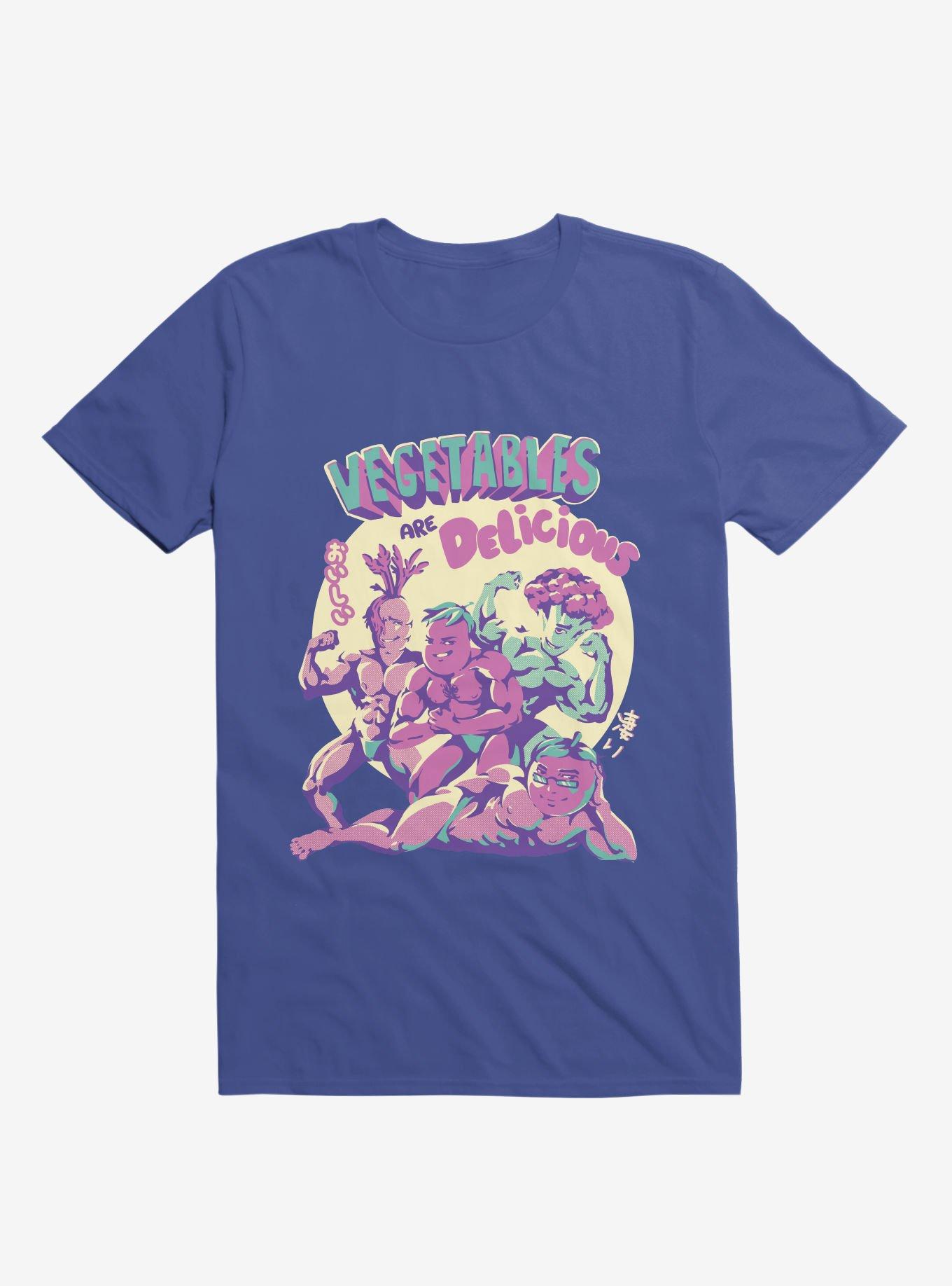 Vegetables Are Delicious Royal Blue T-Shirt, , hi-res