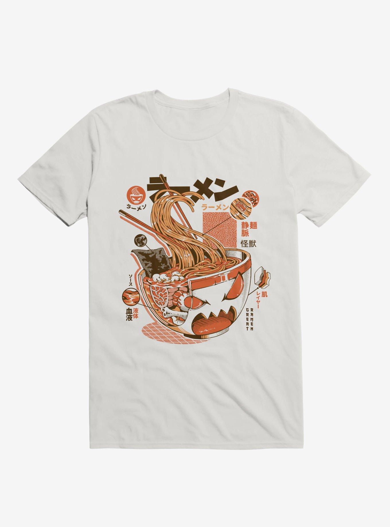 X-ray Great Ramen! White T-Shirt, , hi-res