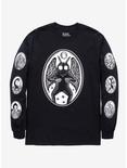 Mothman Frame & Other Cryptids Long-Sleeve T-Shirt By Brian Reedy, MULTI, hi-res