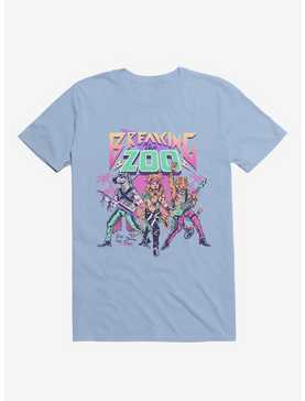 Breaking The Zoo Animal Rock Band Light Blue T-Shirt, , hi-res