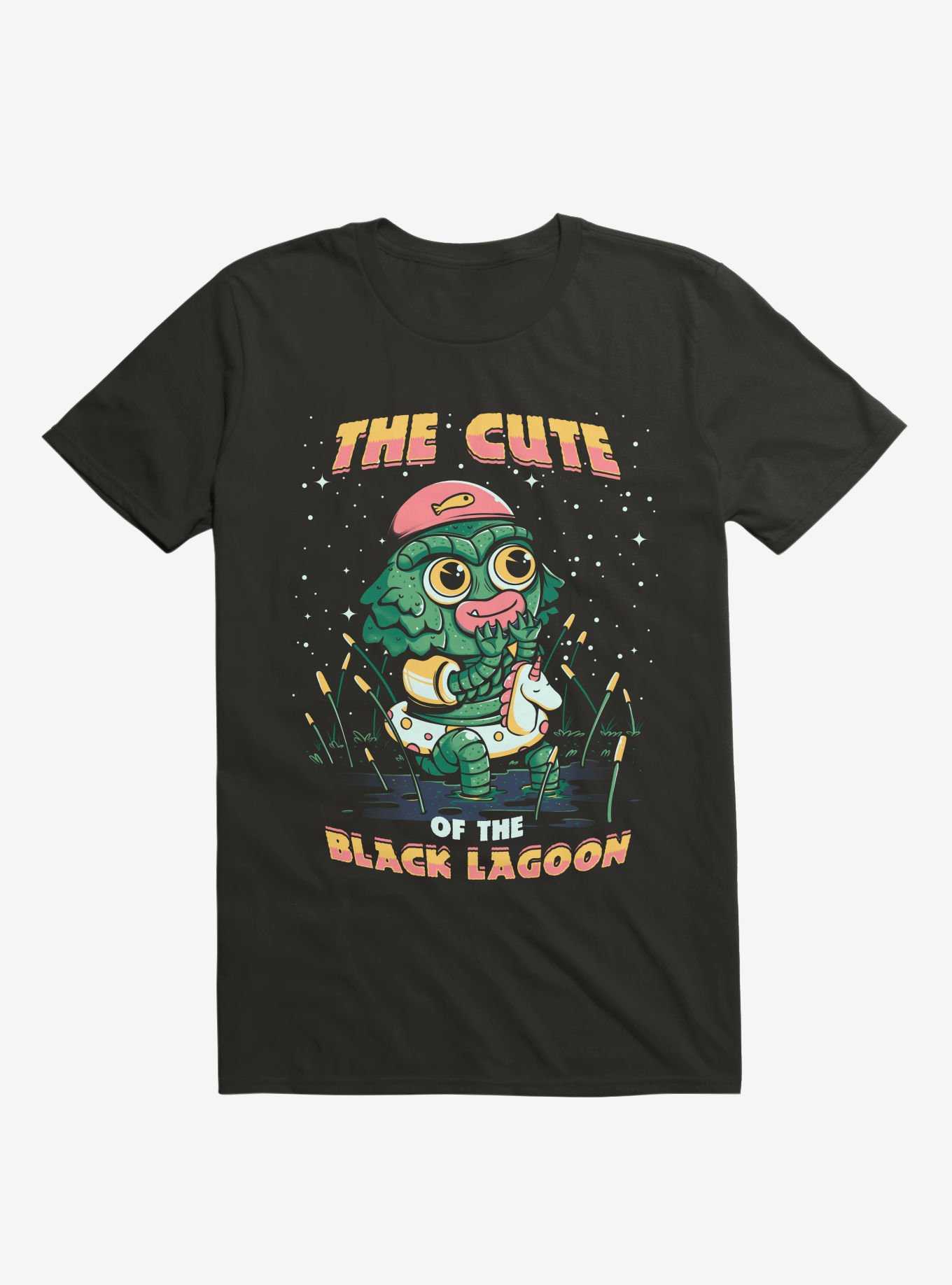 The Cute Of The Black Lagoon Black T-Shirt, , hi-res