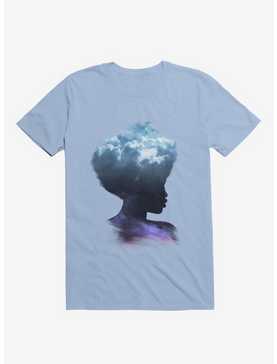 Head In The Clouds Galaxy Light Blue T-Shirt, , hi-res