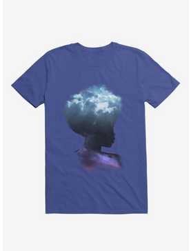 Head In The Clouds Galaxy Royal Blue T-Shirt, , hi-res