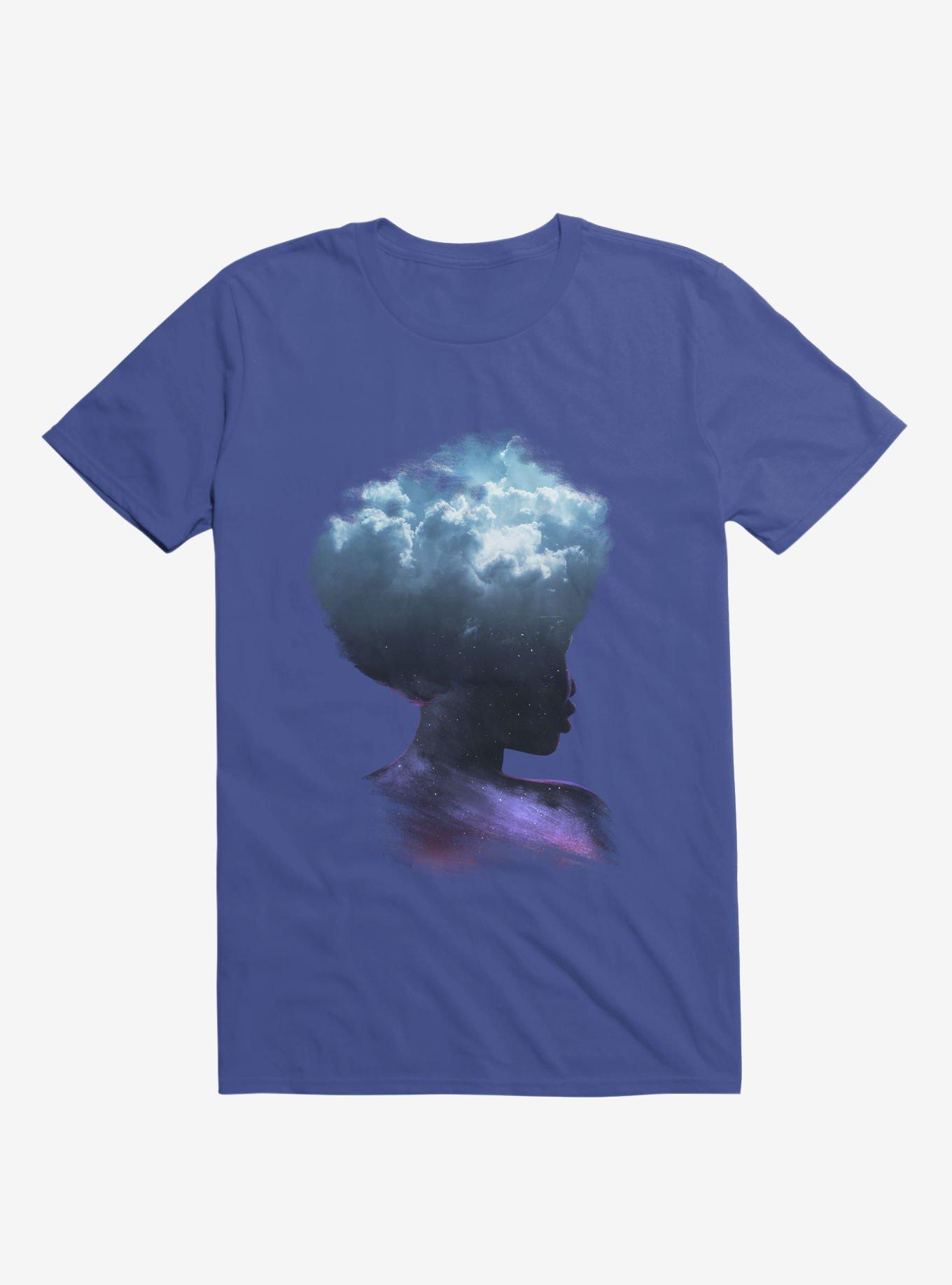 Head In The Clouds Galaxy Royal Blue T-Shirt, , hi-res