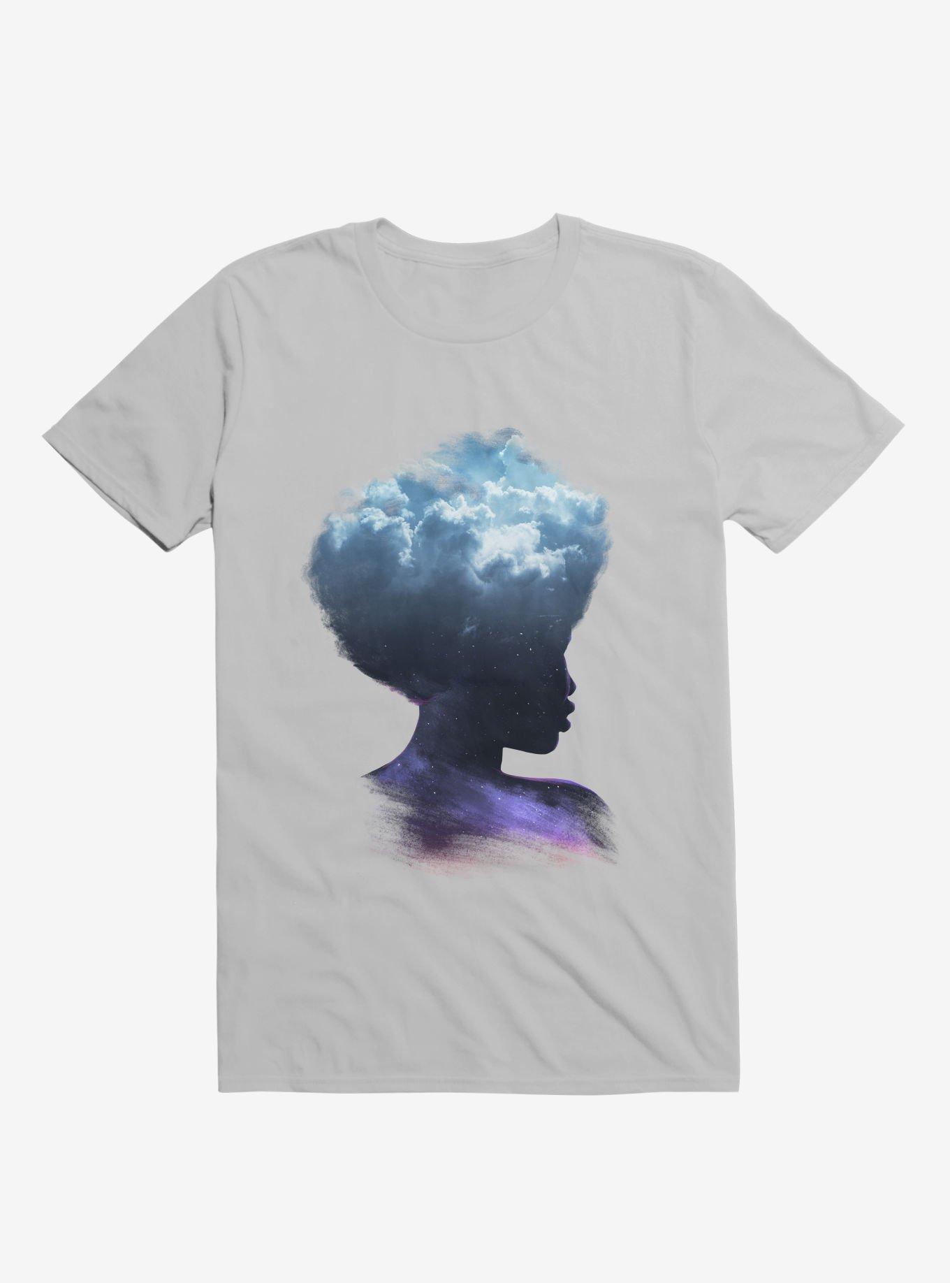 Head In The Clouds Galaxy Ice Grey T-Shirt, ICE GREY, hi-res