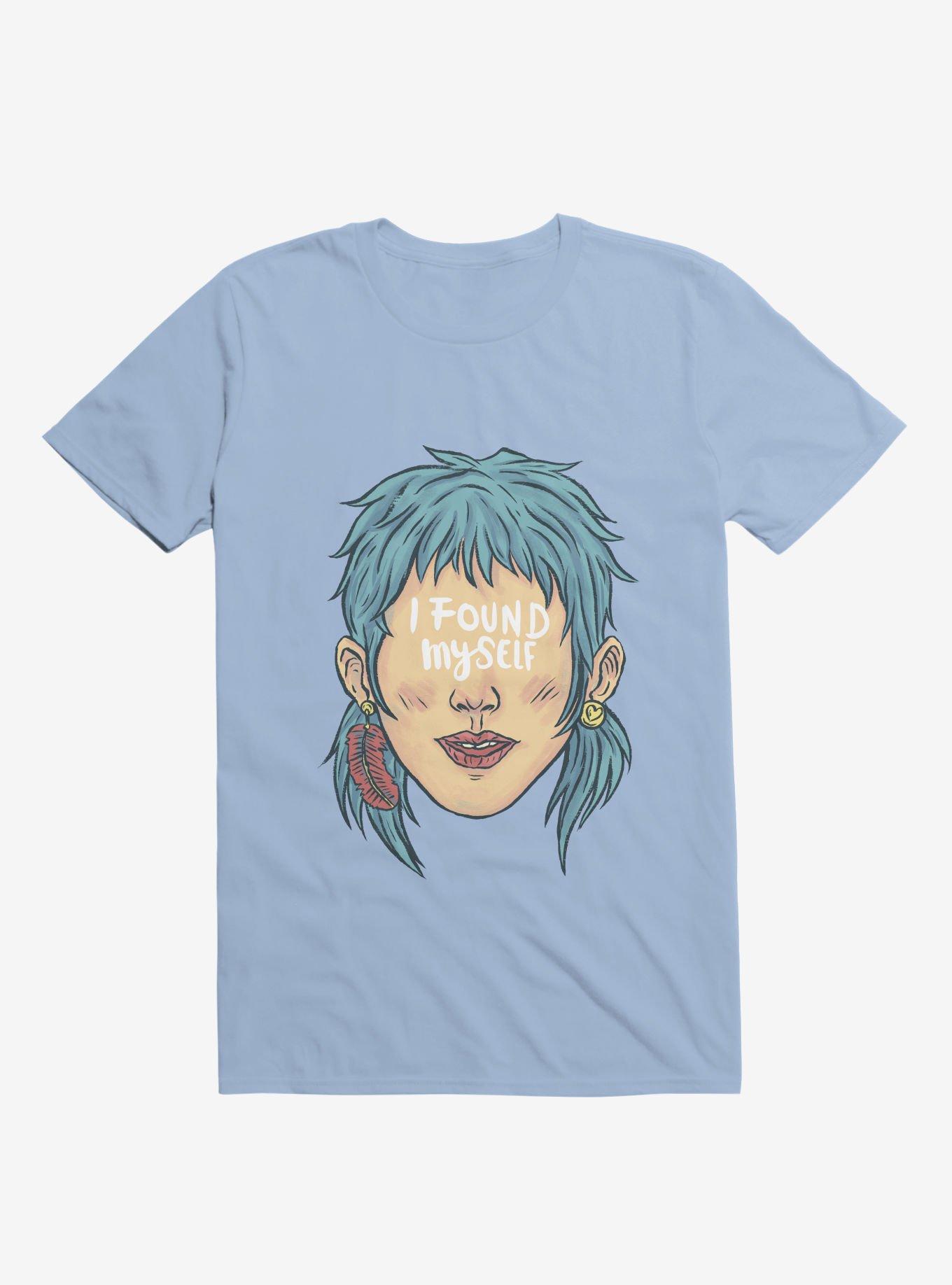 I Found Myself Blue Haired Light Blue T-Shirt, LIGHT BLUE, hi-res