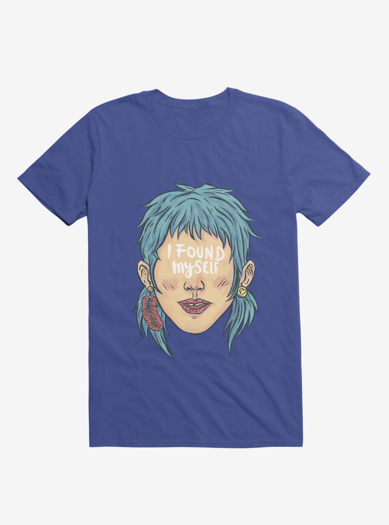 I Found Myself Blue Haired Royal Blue T-Shirt, , hi-res