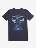 I Want To Be Leaving Astronaut Navy Blue T-Shirt, NAVY, hi-res