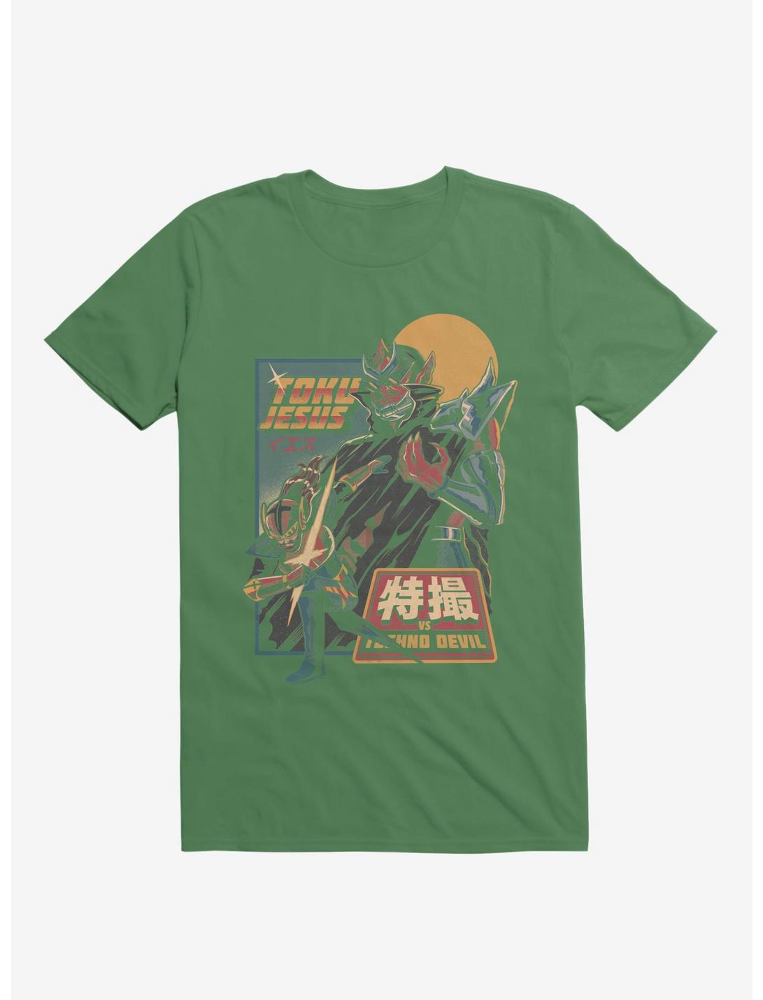 TokuJesus VS. Techno Devil Irish Green T-shirt, IRISH GREEN, hi-res