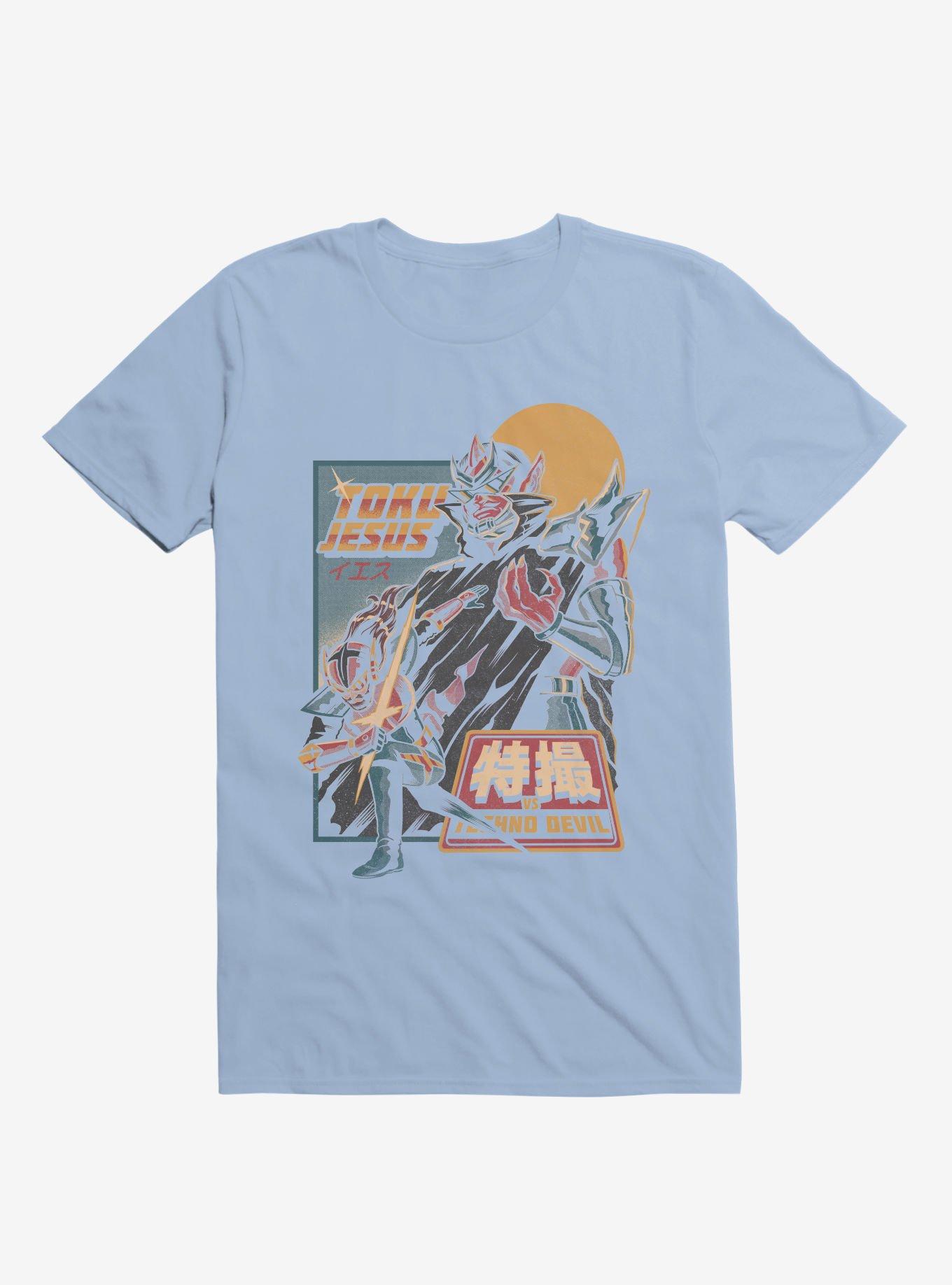 TokuJesus VS. Techno Devil Light Blue T-Shirt