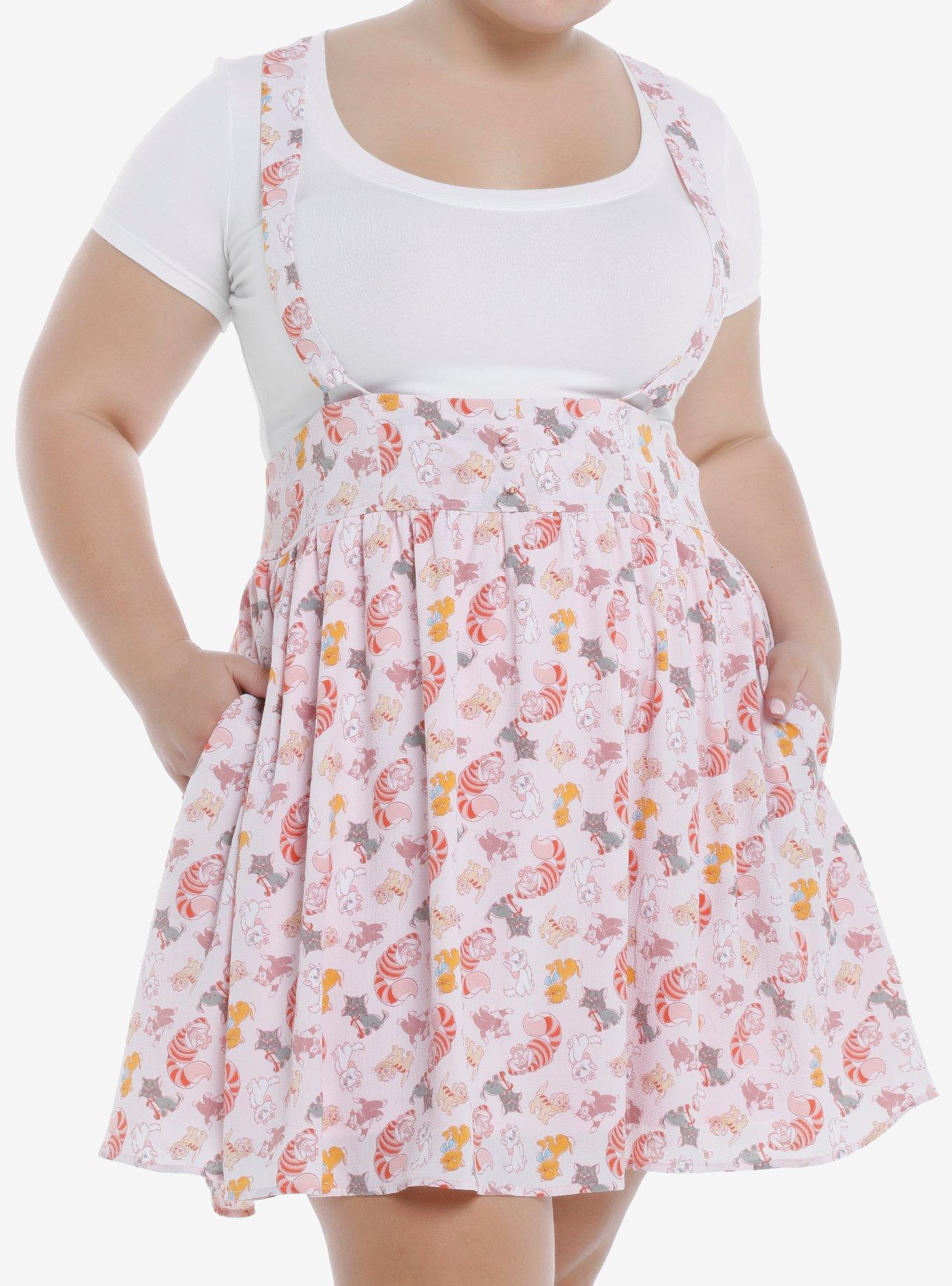 Disney Cats Suspender Skirt Plus Size, MULTI, hi-res