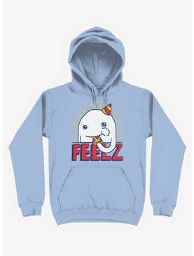 All Of The Feelz Pizza Light Blue Hoodie, , hi-res