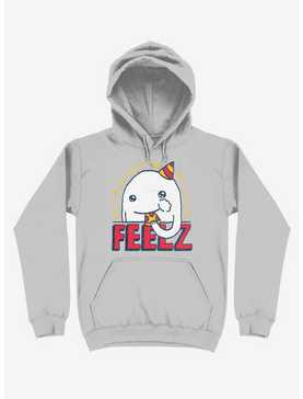 All Of The Feelz Pizza Silver Hoodie, , hi-res