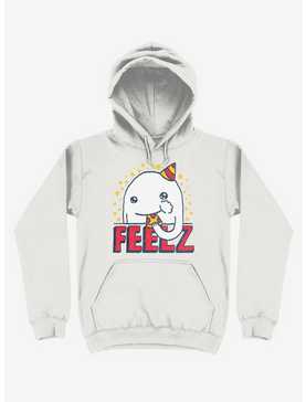 All Of The Feelz Pizza White Hoodie, , hi-res