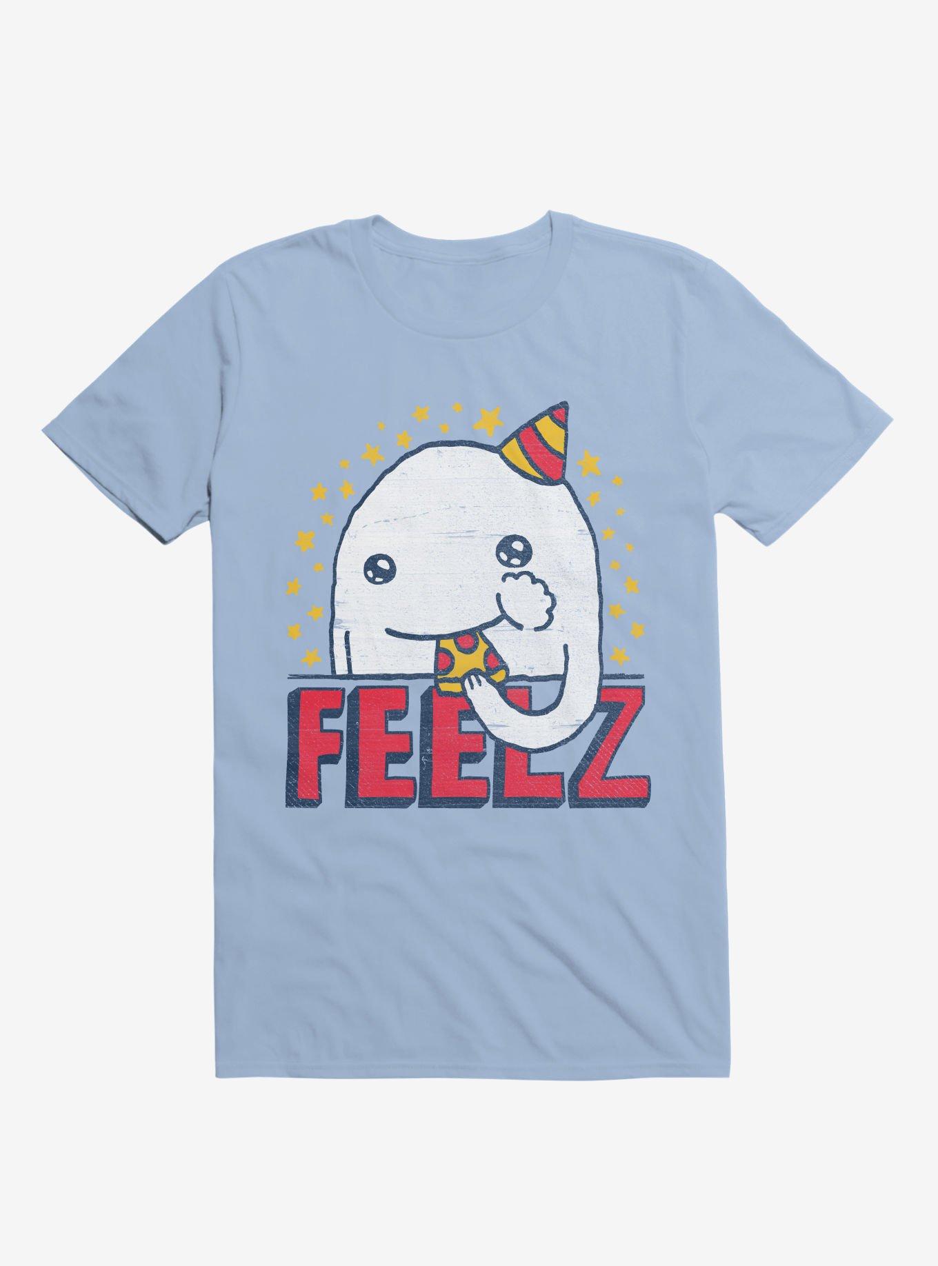 All Of The Feelz Pizza Light Blue T-Shirt, , hi-res