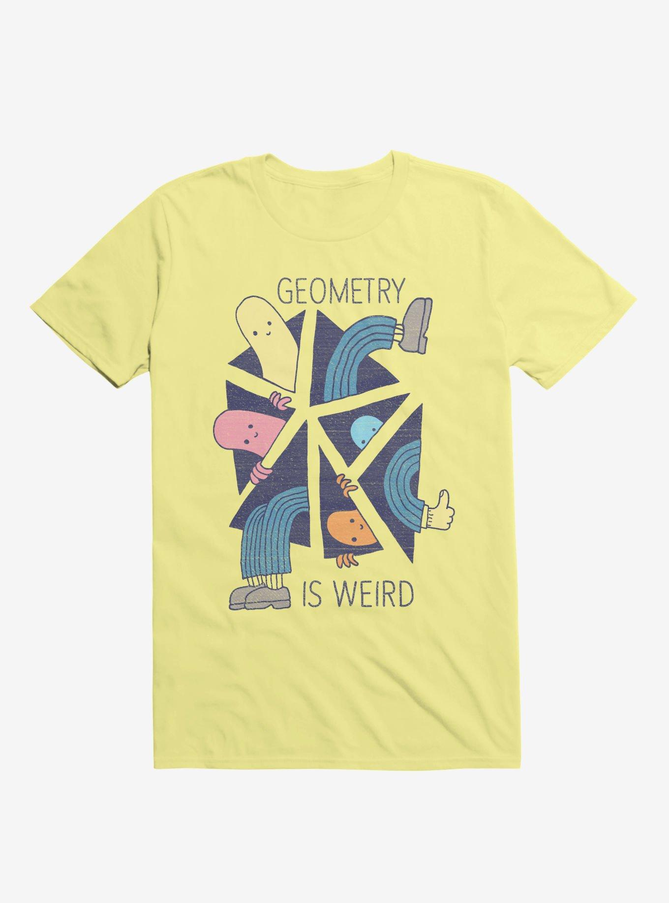 Geometry Is Weird Yellow T-Shirt, YELLOW, hi-res