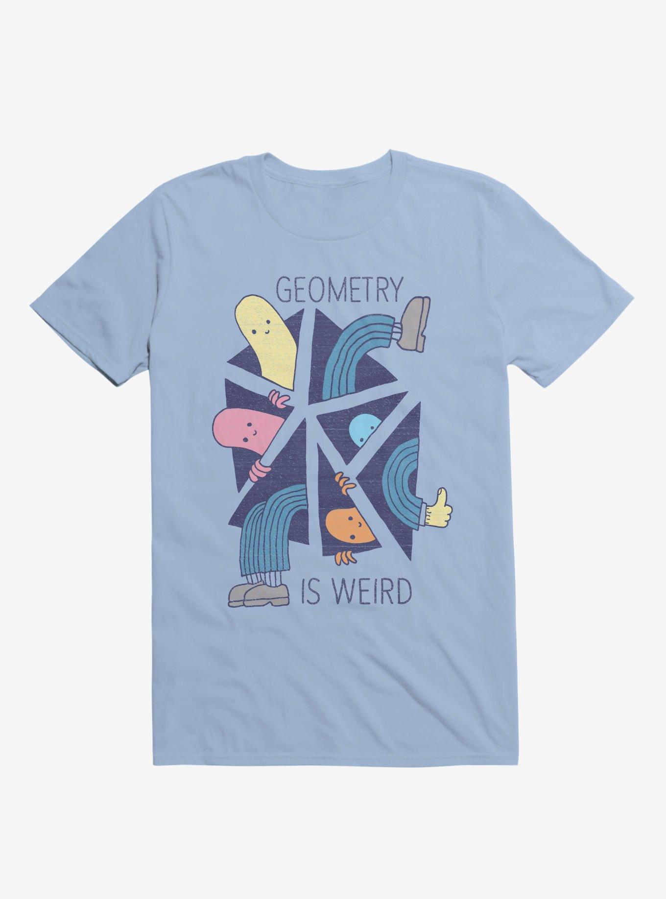 Geometry Is Weird Light Blue T-Shirt, LIGHT BLUE, hi-res