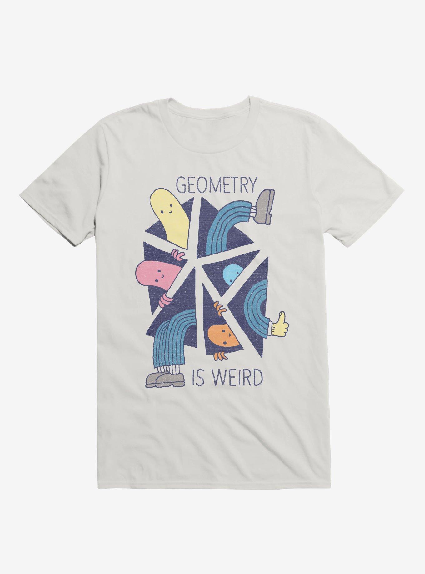 Geometry Is Weird White T-Shirt, , hi-res