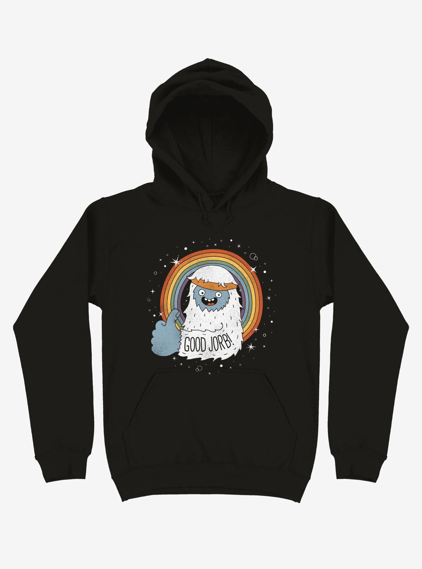 Good Jorb! Black Hoodie, BLACK, hi-res