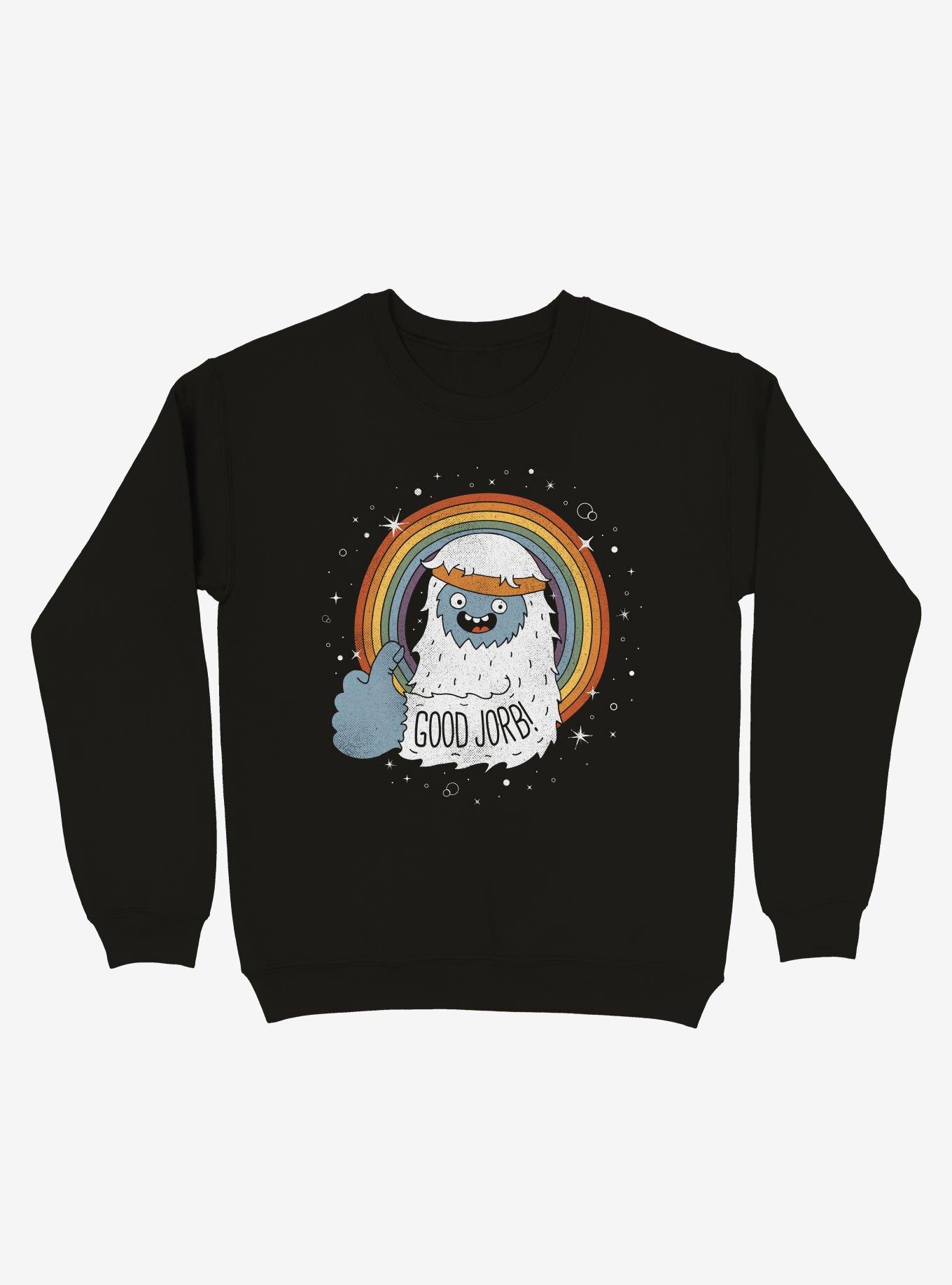 Good Jorb! Black Sweatshirt, BLACK, hi-res