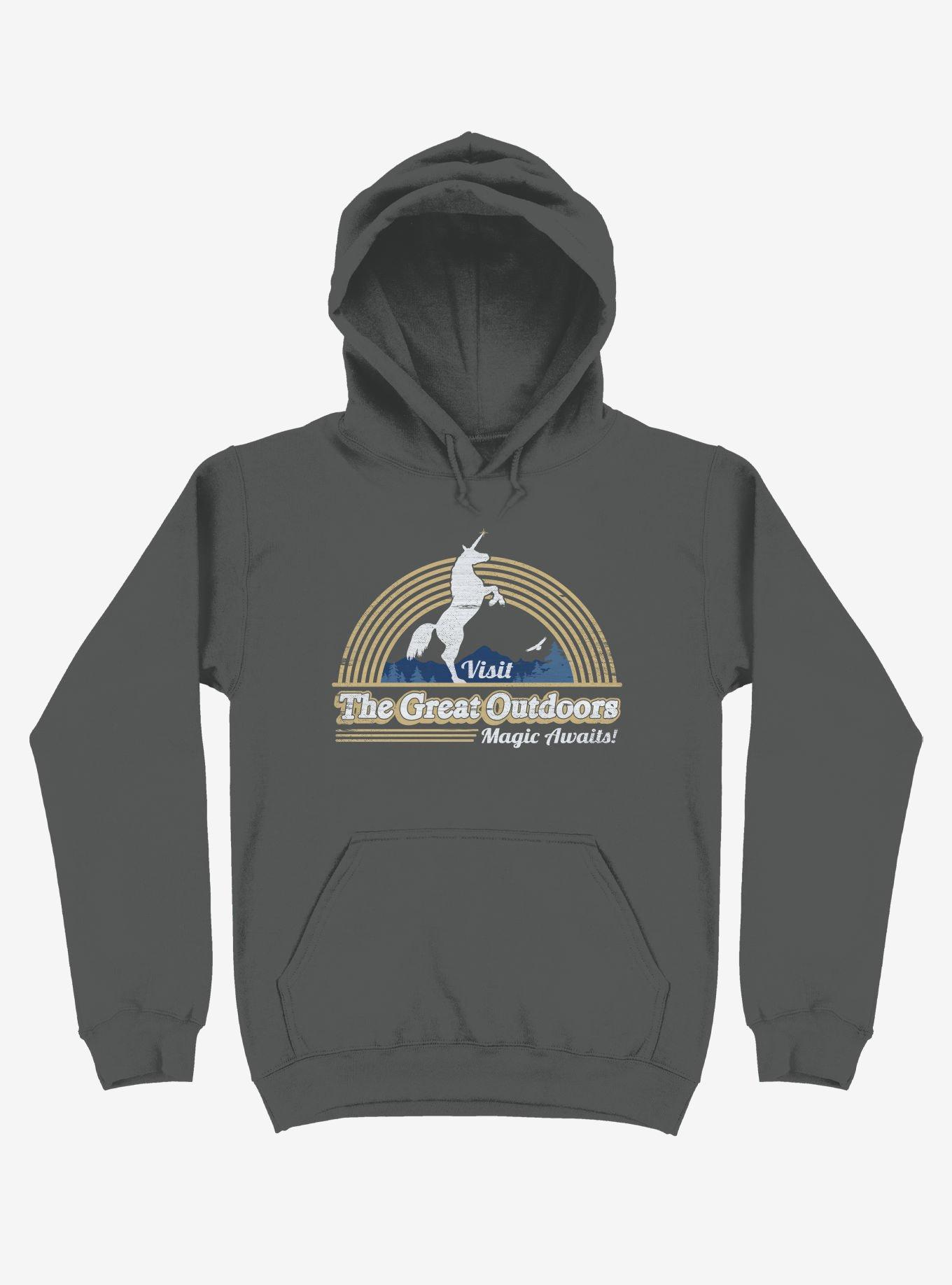 Magic Awaits! Unicorn Asphalt Grey Hoodie, , hi-res