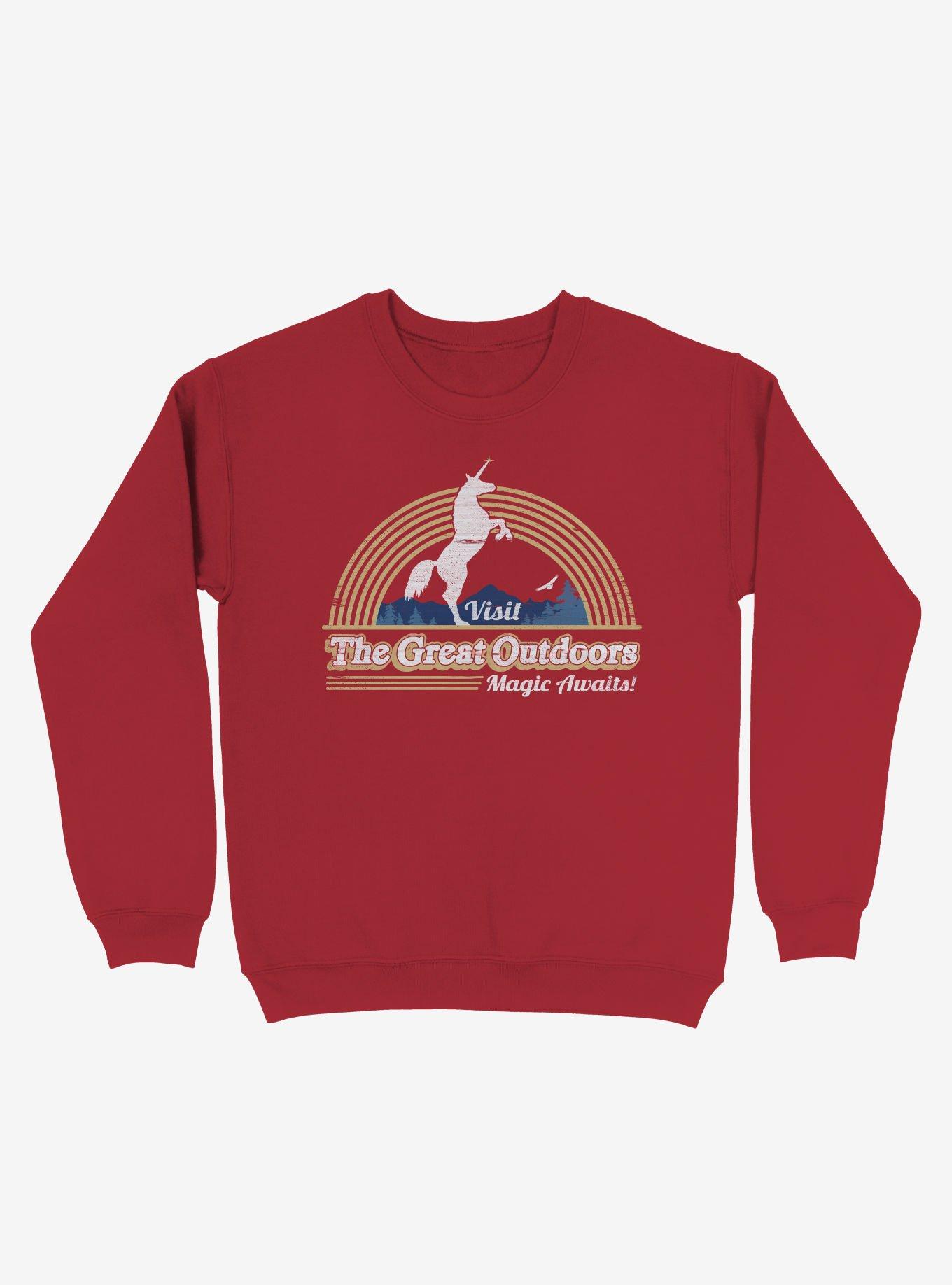 Magic Awaits! Unicorn Red Sweatshirt, , hi-res