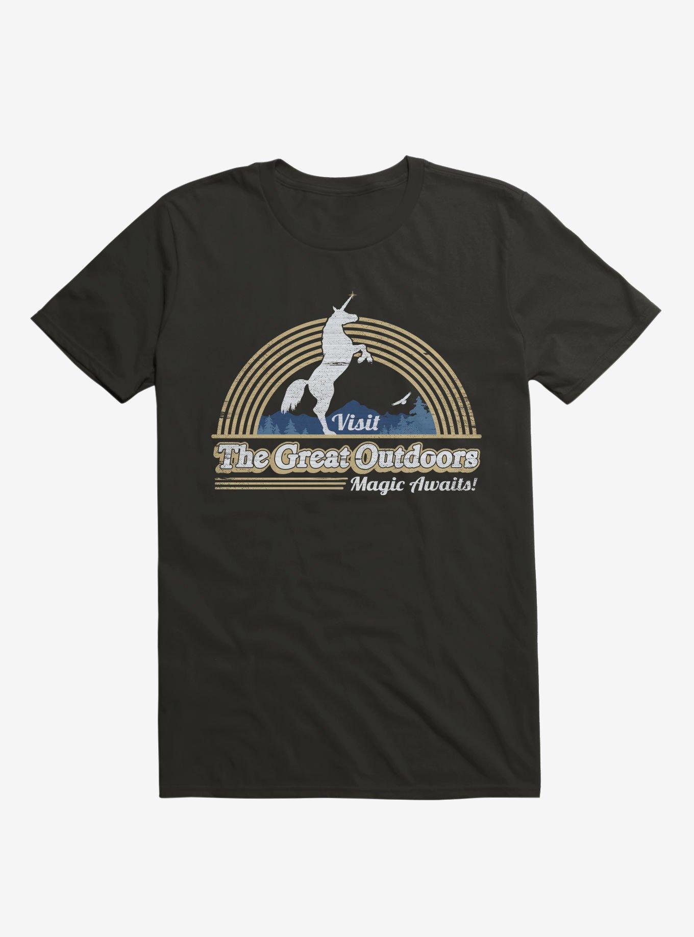 Magic Awaits! Unicorn Black T-Shirt, , hi-res