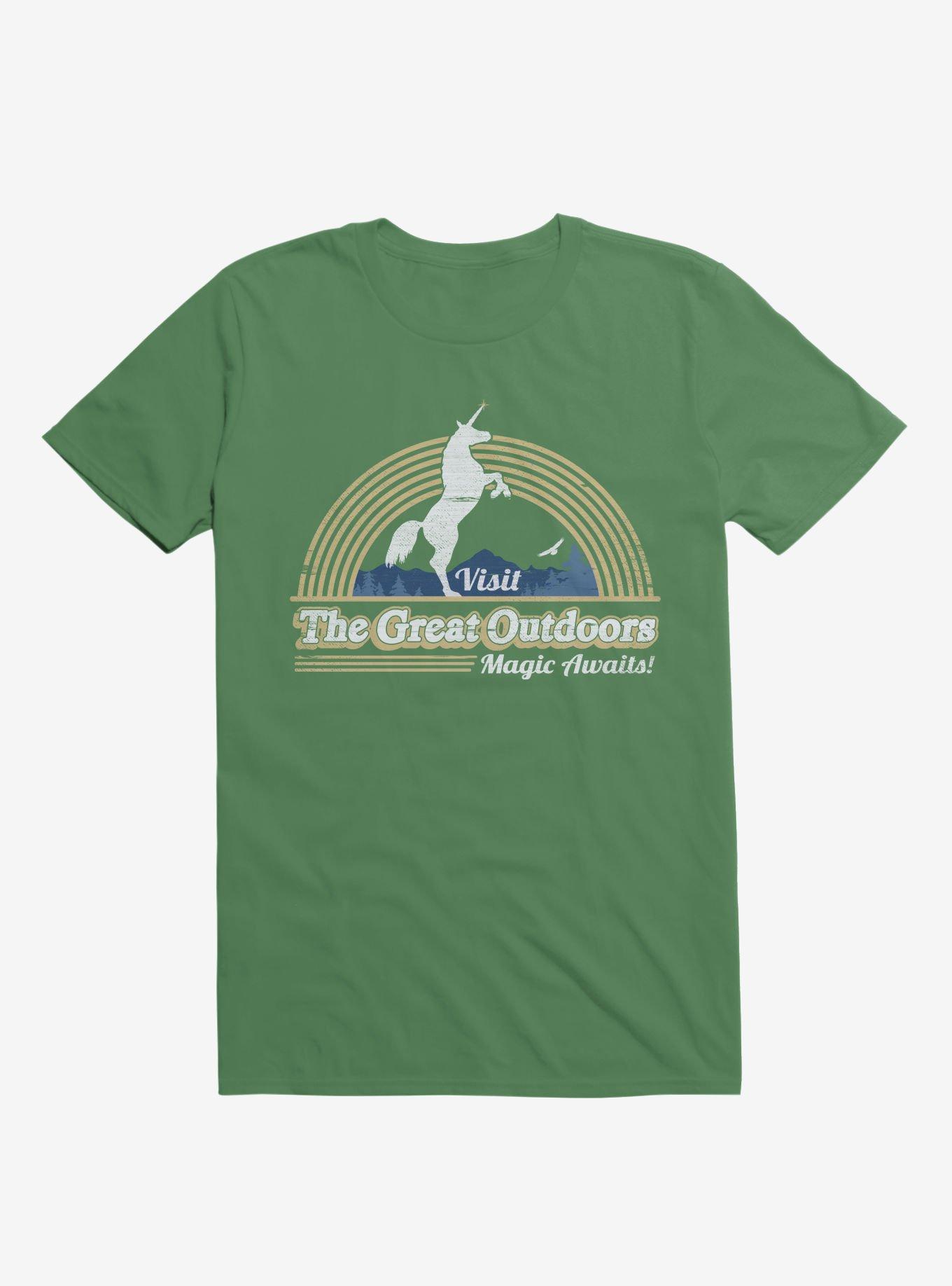 Magic Awaits! Unicorn Kelly Green T-Shirt, , hi-res