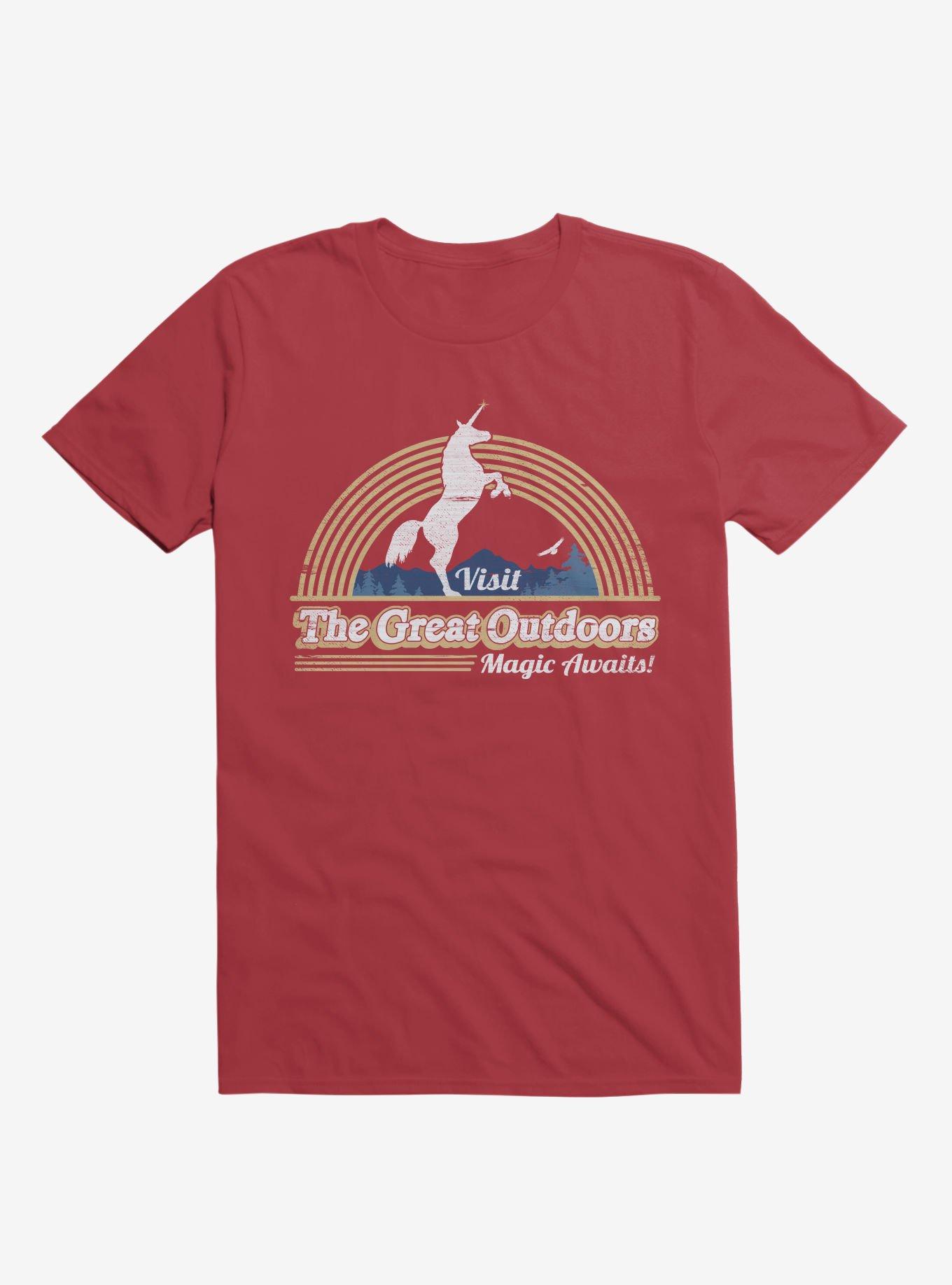 Magic Awaits! Unicorn Red T-Shirt, , hi-res
