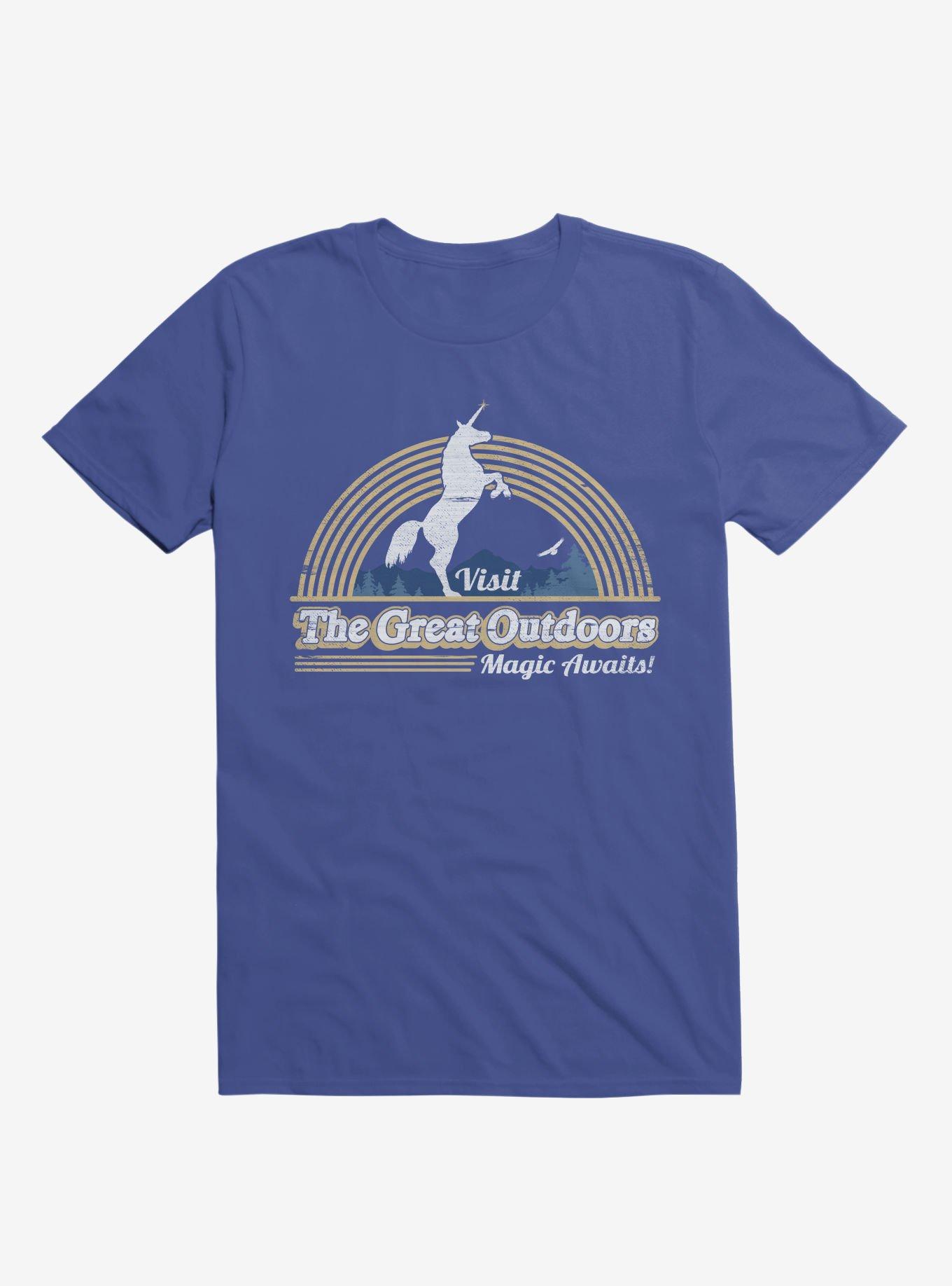 Magic Awaits! Unicorn Royal Blue T-Shirt, , hi-res