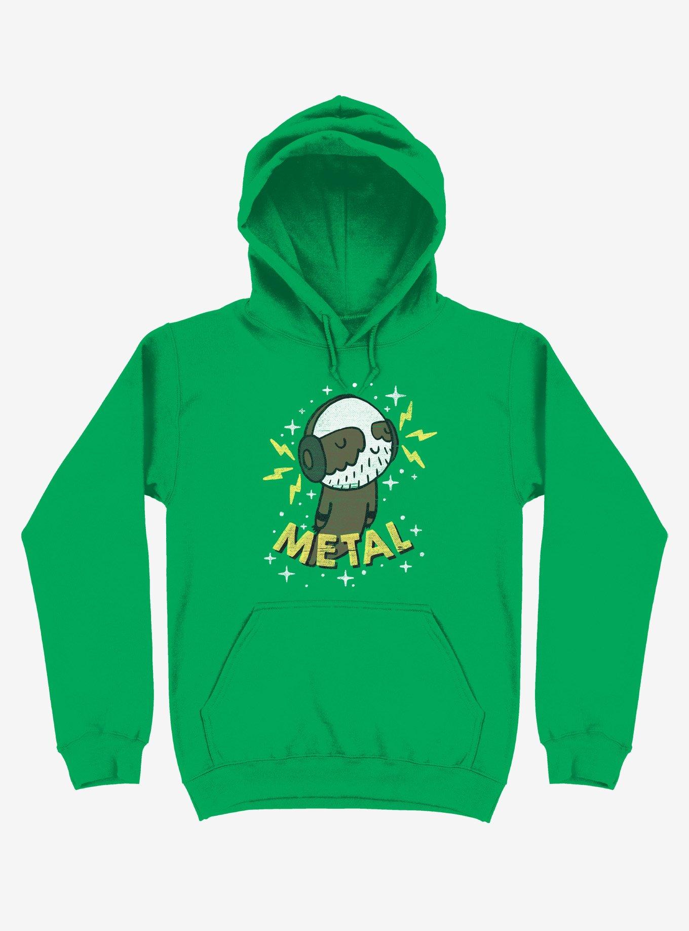 Metal Is My Co-Pilot Kelly Green Hoodie, , hi-res