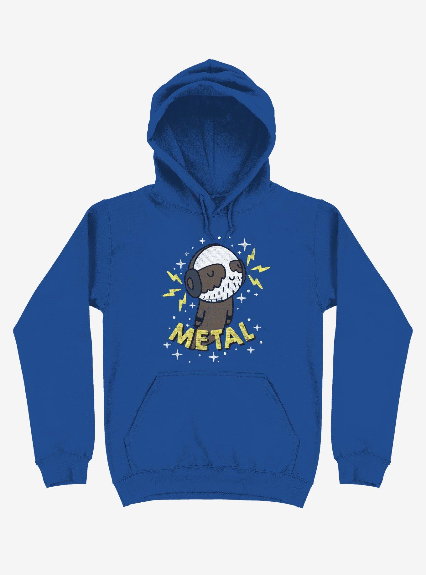 Metal Is My Co-Pilot Royal Blue Hoodie, , hi-res