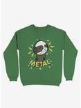 Metal Is My Co-Pilot Kelly Green Sweatshirt, KELLY GREEN, hi-res