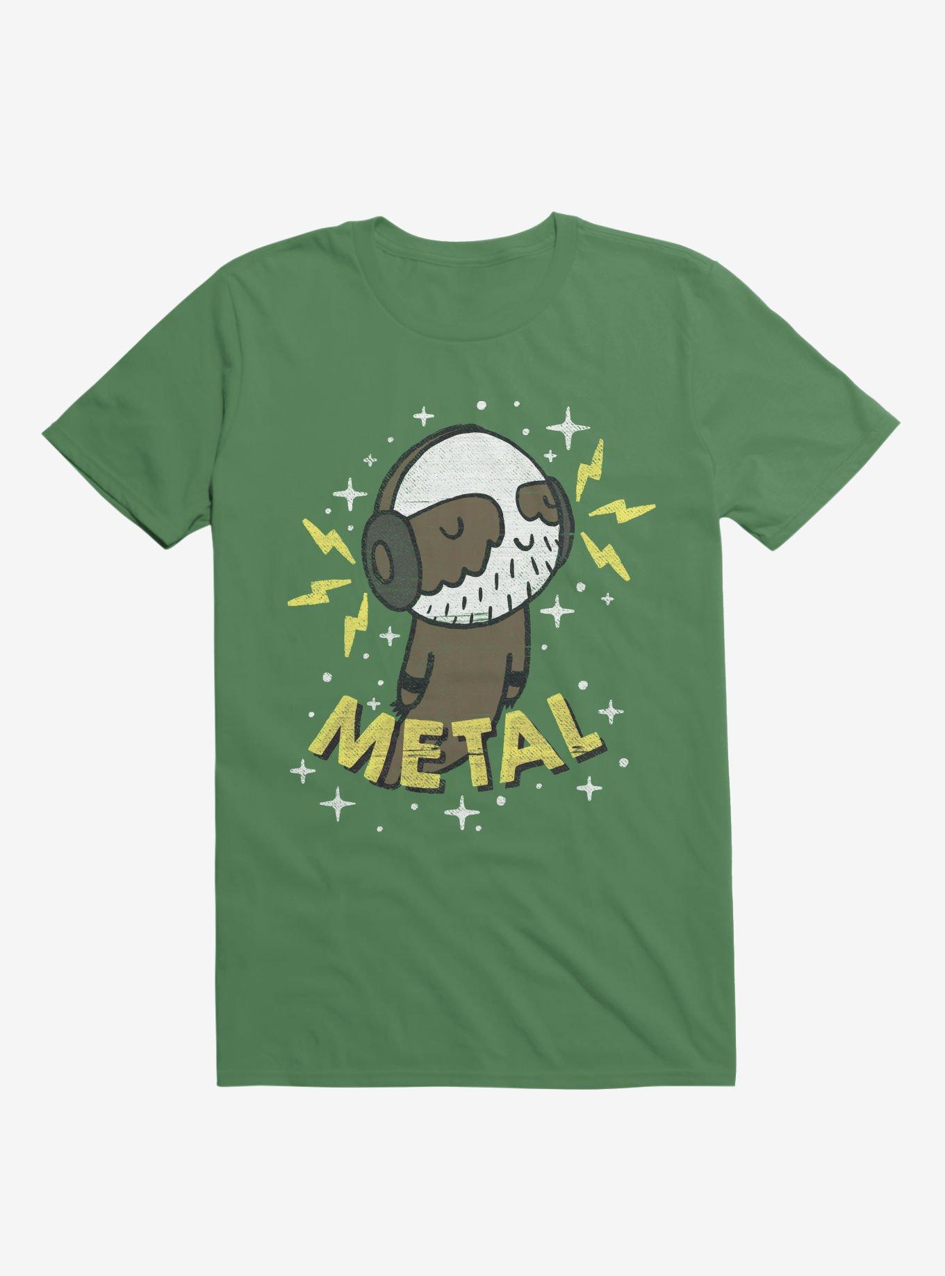 Metal Is My Co-Pilot Kelly Green T-Shirt, , hi-res