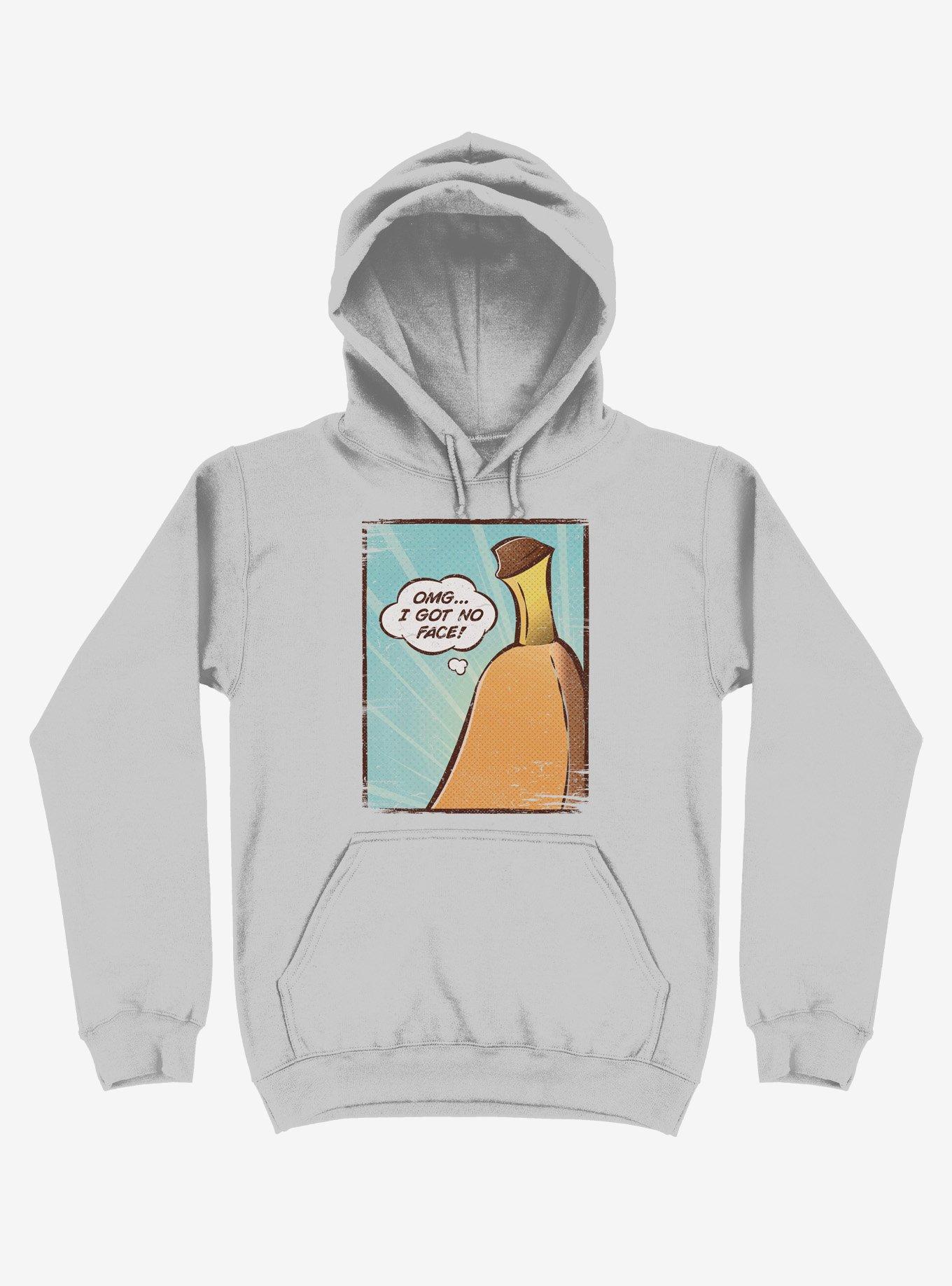 OMG... I Got No Face! Banana Silver Hoodie, , hi-res