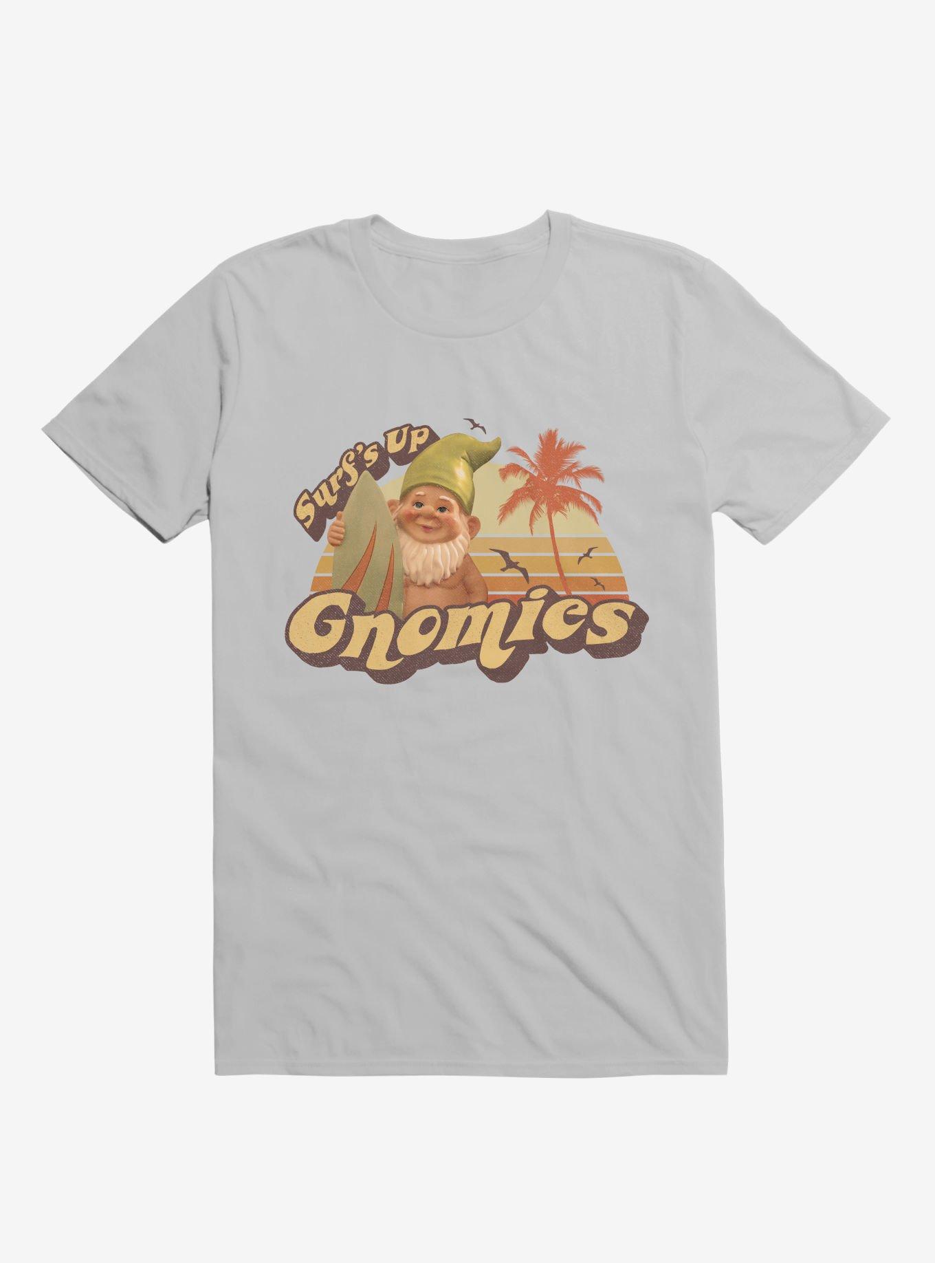 Surf's Up Gnomies Silver T-Shirt, , hi-res