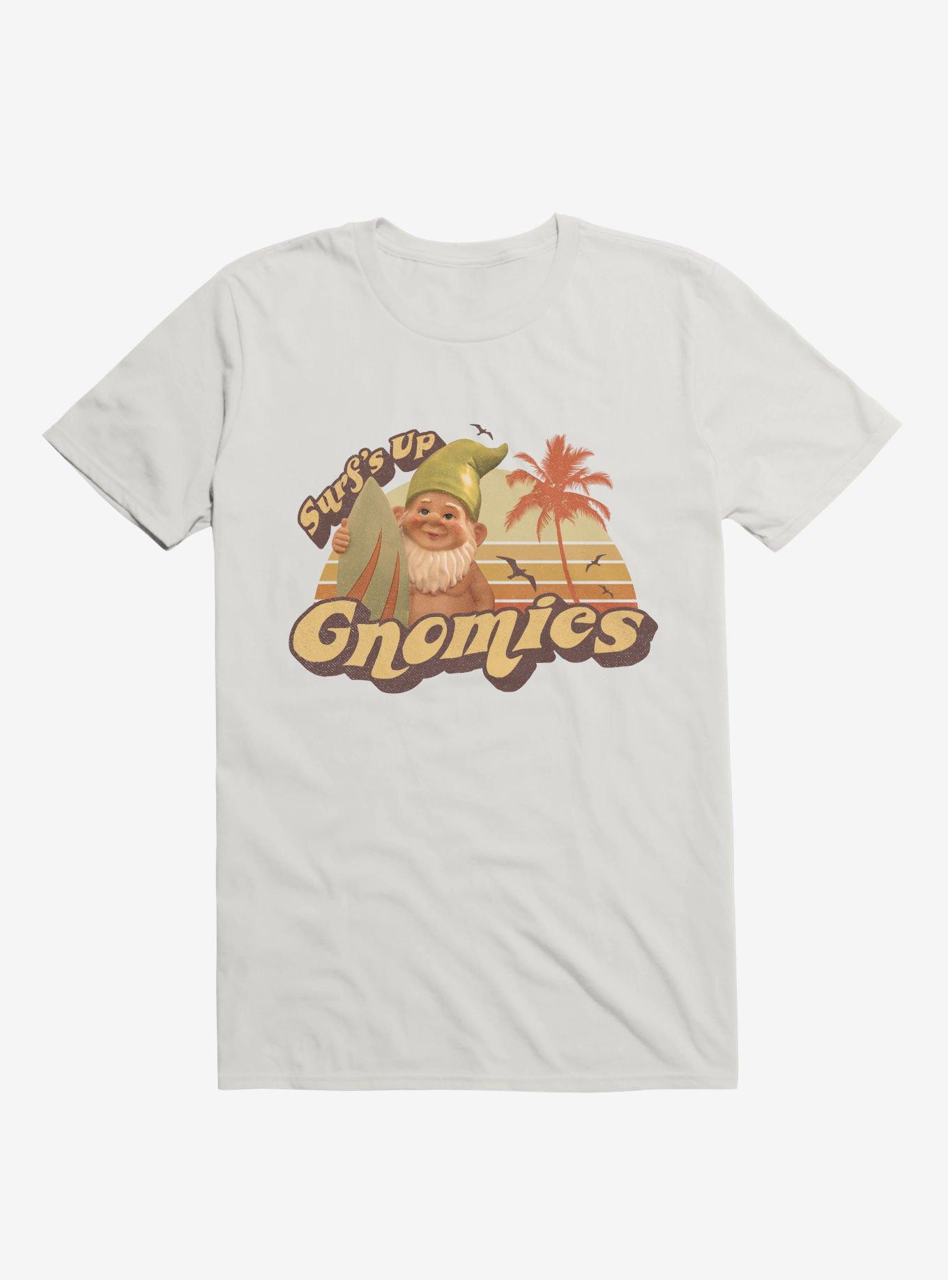 Surf's Up Gnomies White T-Shirt, , hi-res