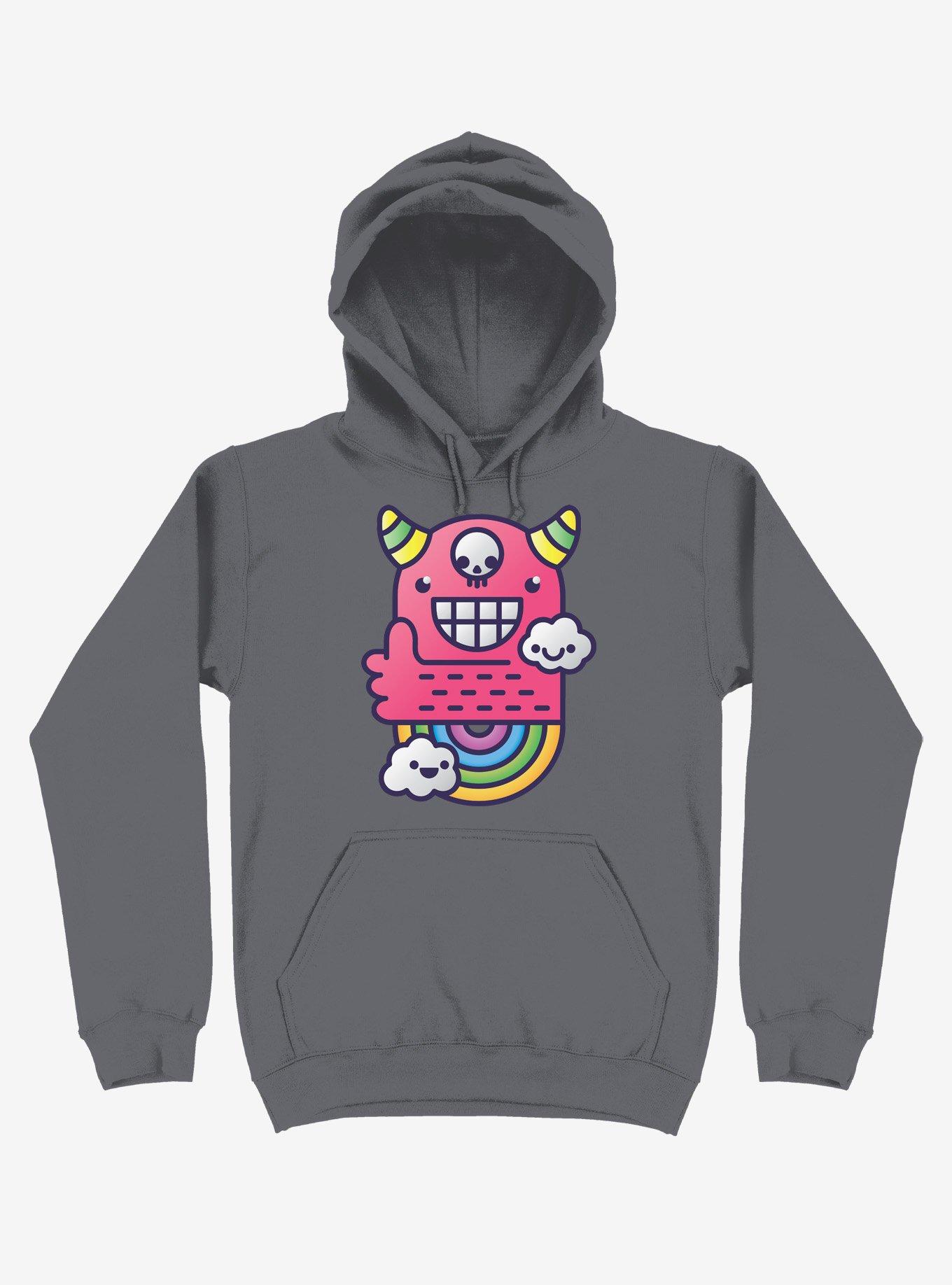 U Are Best Good Friend! Rainbow Asphalt Grey Hoodie, , hi-res