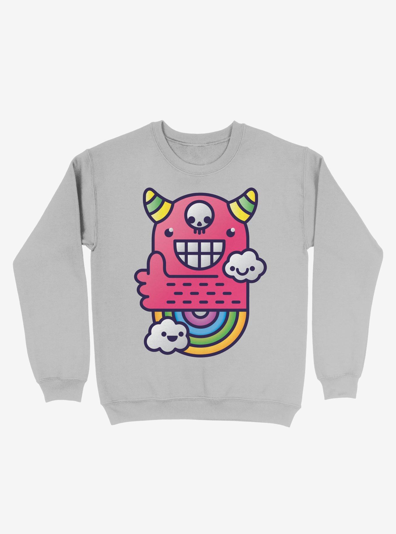 U Are Best Good Friend! Rainbow Silver Sweatshirt, , hi-res