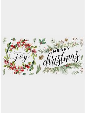Holiday Wreath Peel And Stick Wall Decals, , hi-res