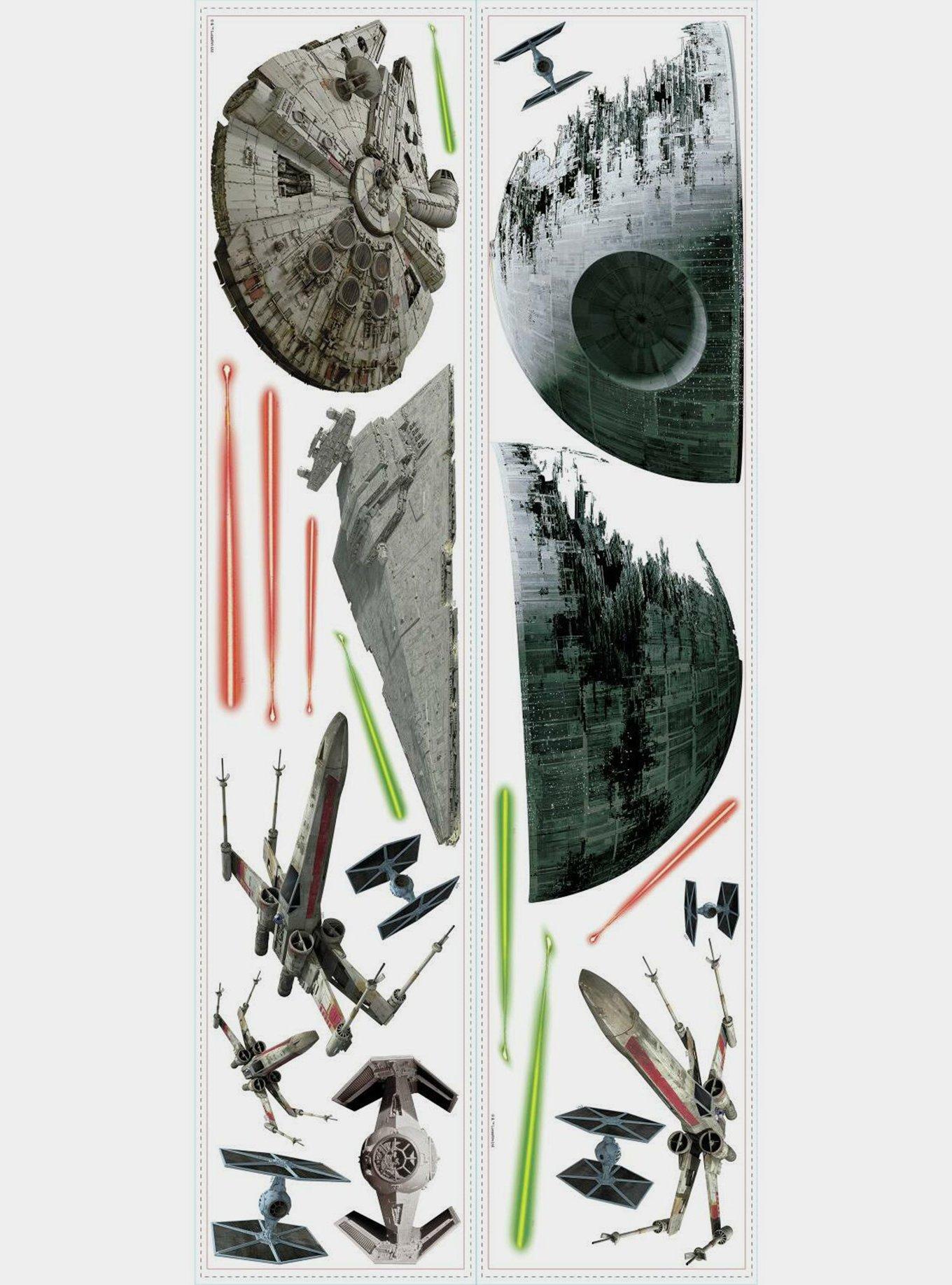 Star Wars Classic Spaceships Peel And Stick Wall Decals, , hi-res